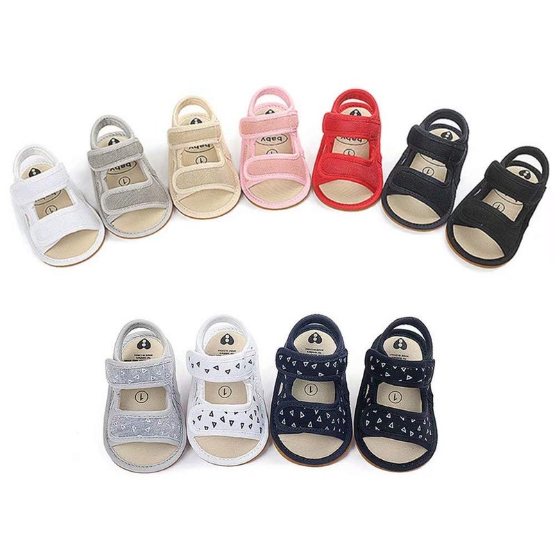 OAISNIT Baby Girls Boys Sandals Premium Breathable Anti-Slip Rubber Sole Infant Summer Outdoor Shoes Soft Toddler First Walkers (3-6 Months Infant, A-Grey) - Image 2
